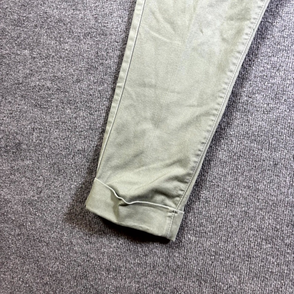 D.Jeans Chino Pant Women's 10 Green Cotton Straight Preppy Business Stretch - Picture 3 of 14